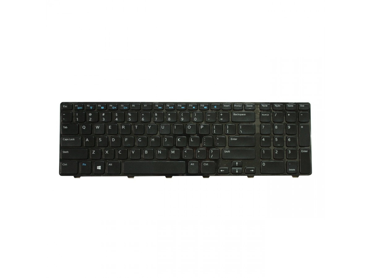 US Layout Black Laptop Keyboard With Frame For Dell Inspiron 17 3721, 3737, 17R 5721, 5737-700526